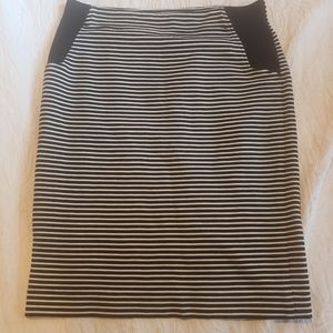 BCBG Maxazria Striped Pencil Skirt